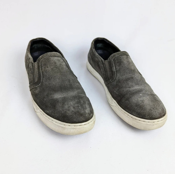 VINCE Fletcher Suede Leather Slip On Sneaker Shoes Flats Comfortable Men's 7.5M - Picture 1 of 10